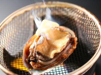 八の坊　あわび　料理グレードアップ　コンパニオン宴会